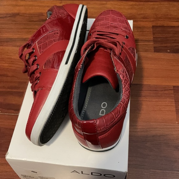 Red Patent Leather Sneakers - Picture 5 of 5